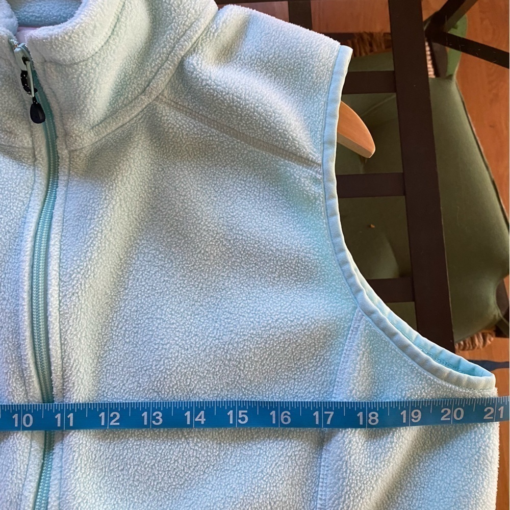 Vineyard Vines Light Blue Fleece Full Zip Vest Large - Picture 12 of 15